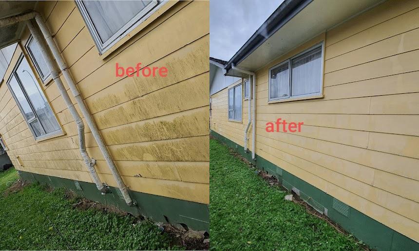 House Washing - Before and After